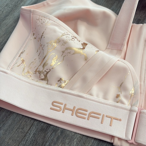 Shefit Bra Size 6Luxe Flex Wireless Adjustable Sports Bra Medium Impact Pink NEW - Picture 7 of 10